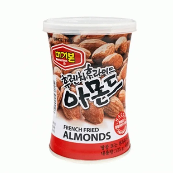 123 살구슈퍼 / 머거본 후렌치아몬드 135g 6개 피치오 캐슈넛 볶은아몬드 아몬드 단일 수량