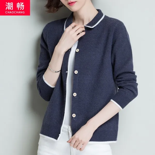 Chaochang 여성 루즈핏 니트 가디건 43576593