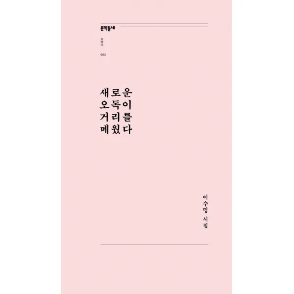 새로운 오독이 거리를 메웠다:이수명 시집, 문학동네