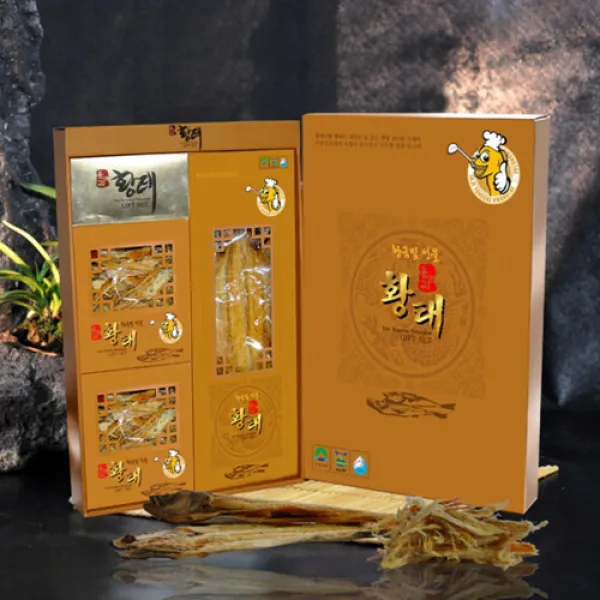 [하늘내린 황태]인제 용대리 황태선물세트2호(선) 황태포6미(44∼46cm)+황태채400g+양념장400g