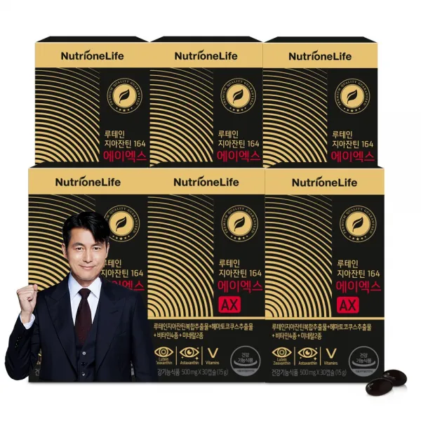 뉴트리원 아스타잔틴+루테인+지아잔틴 루테인지아잔틴164ax 눈 피로 개선 효과 + 활력환 6box