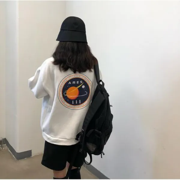뉴욕멋쟁이 국내배송 아레스페이스 맨투맨 데일리개강룩 기모맨투맨 여성의류