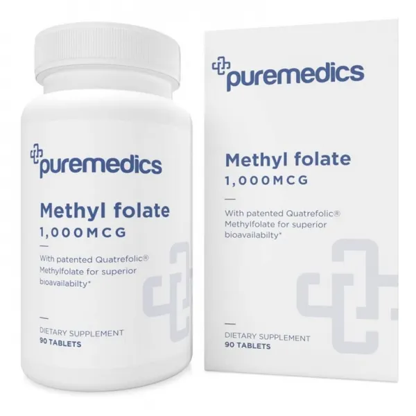 PUREMEDICS 퓨어메딕스 4세대 활성형엽산 B9 1000mcg 90정(병당 약3개월) 임신준비영양제, 1mg, 1병