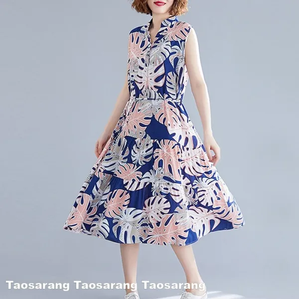 타오사랑 여성 원피스 나시 린넨 Tq665