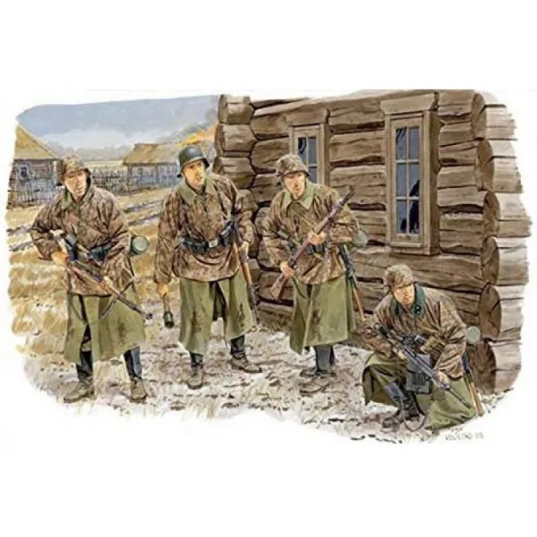 츠 1/35 제 2 차 세계 대전 독일군 동계 장비 병 모스크바 근교 1941 프라 모델 Dr6162