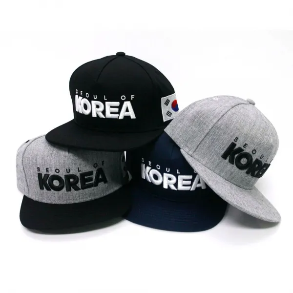 [2개묶음 할인]WA 레터링 코리아 스냅백 태극기모자(HL) JWO-59798 삼일절모자 태극기모자 국기모자