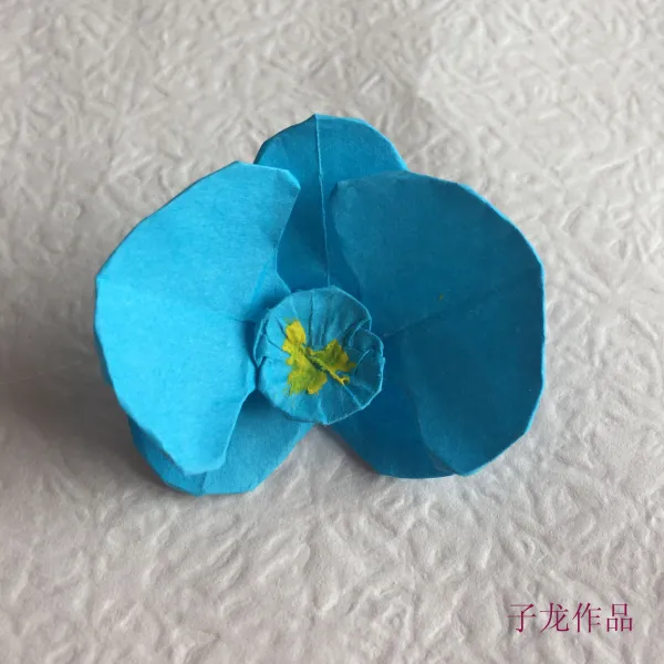 종이접기 컬러 전용 a4종이 꽃송이 수공 작품 완제품 재료, T05-푸른색 가닥가닥 재료가방