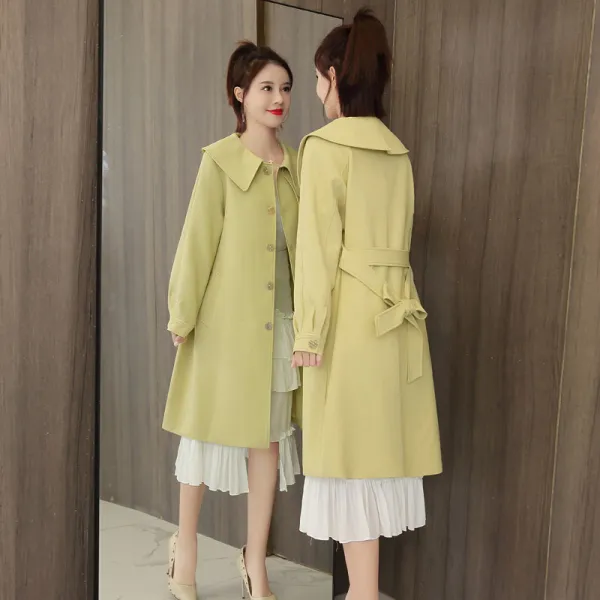 데일리룩 패션 단정한 페미닌룩 카라 랩 롱자켓