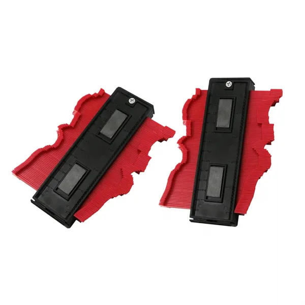Zeyuan 2pcs 빨간 윤곽선 복제 게이지 불규칙한 프로파일 측정 게이지, 1개