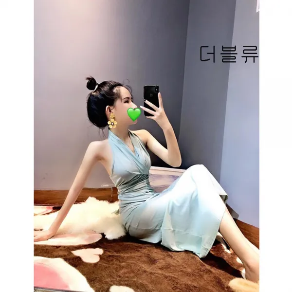 더블류 여성 여름 클럽 색시 원피스 섹시홀복w05nining