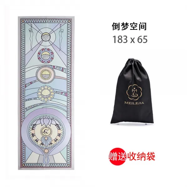 요가 매트 댄스 윗 몸 일 으 키 기 방석 미끄럼 방지 땀 요가 매트 수건 프린트 요가 매트 슬 림 하 게 깔 고 양면 털 헬 스 패드 트 리 공간