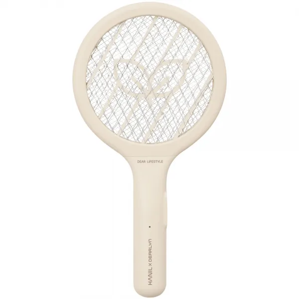 한일 디어린 미니 전기모기채, 아이보리, 1개