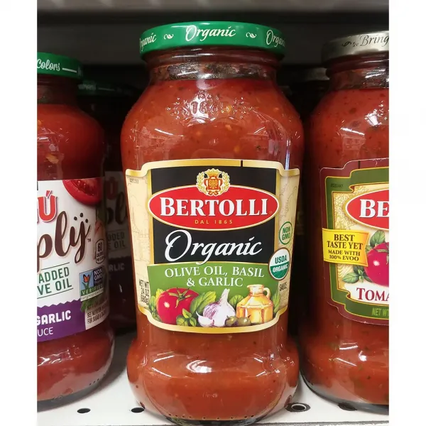 라구 베르톨리 올리브 오일 바질 마늘 파스타 소스 Bertolli Olive Oil Basil & Garlic Pasta Sauce 24oz 680g 2팩, 1개
