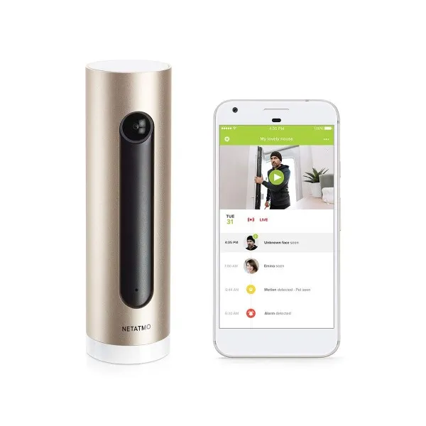 [독일구매대행] Netatmo Smart Security 카메라 실내 WiFi 동작 감지 나이트 비전 구독 불가 NSC01-EU (환영), 단일상품