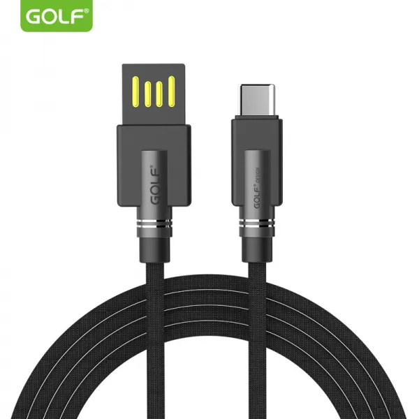 에그플래닛 golf gc54 철갑 데이터 라인 패브릭 짜임 24a 안드로이드 typec 모바일 퀵 충전, 유형 c블랙