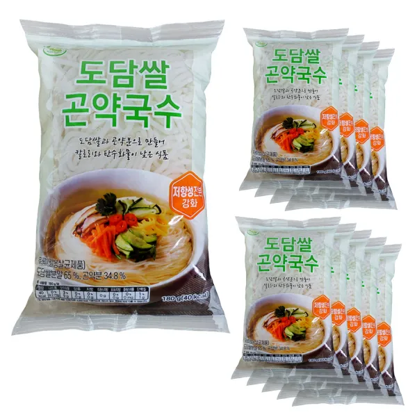 대신곤약 도담쌀곤약국수 180g x 10팩 100g당 23kcal, 10개