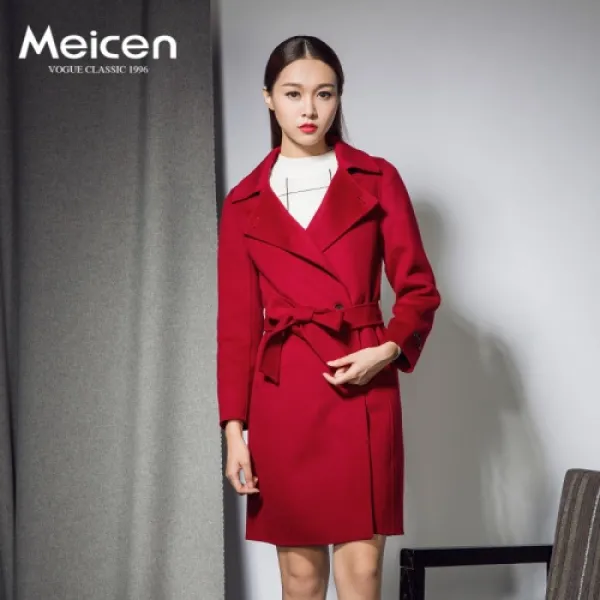 [해외]여성상의 > 캐쥬얼 점퍼/자켓 여성 캐쥬얼점퍼 / 아우터 Meezen genuine double-sided wool coat handmade woolen coat female new female Korean