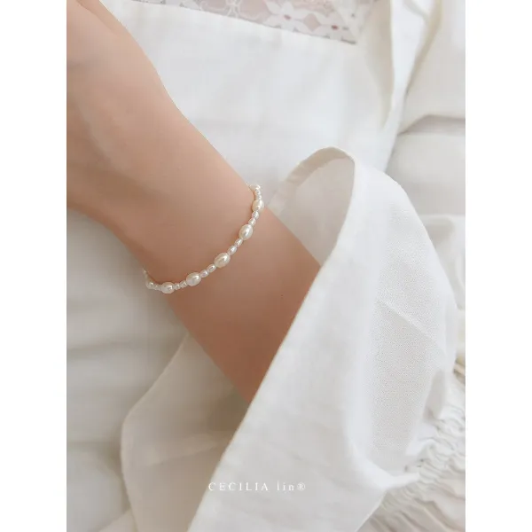 사이사이 천연 진주 14 K 도금 소량의 은전 개성 팬시 보이핏 볼륨 고퀄리티 염주