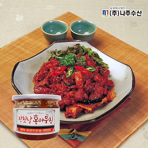 [나주수산] 잔칫날 홍어무침 150g x 8ea, 상세 설명 참조