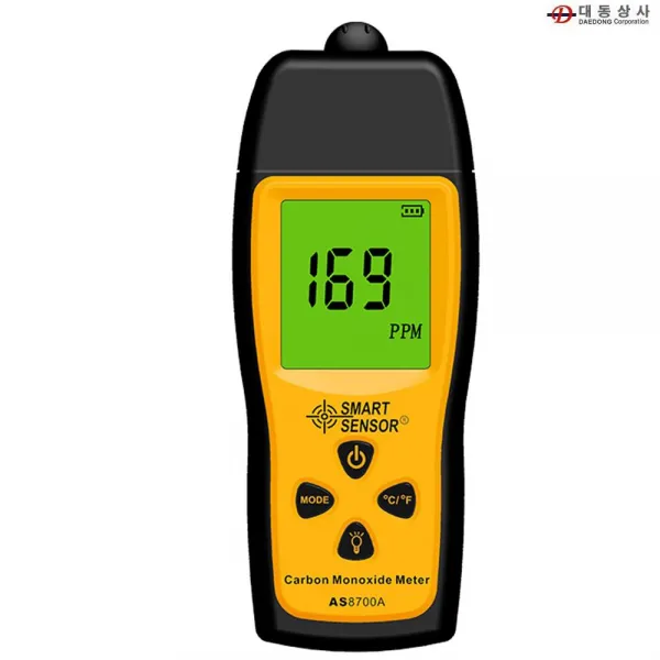 O대동상사 일산화탄소측정기 0~1000PPM AS-8700A 휴대용CO측정기 안전점검 차박