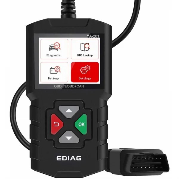 EDIAG YA201 OBD2 Scanner Mode 6 Mode 8 live data graph Automotive Engine Fault Code Reader CAN, One Size