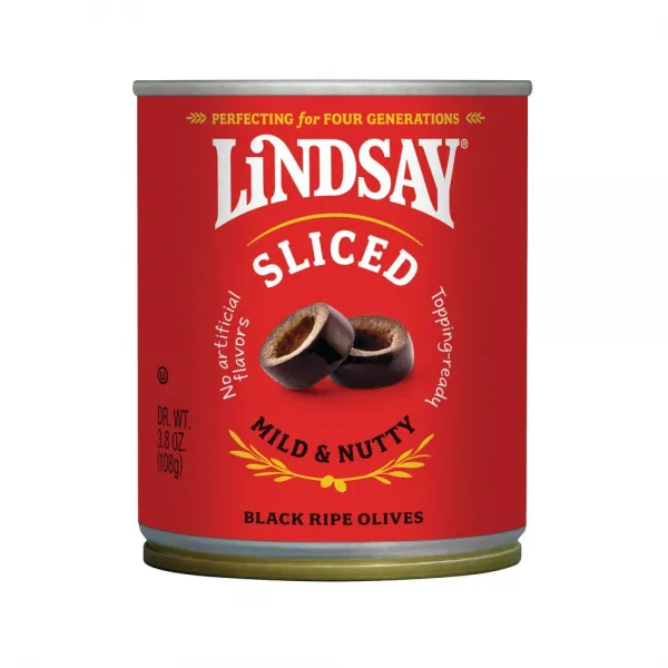 린지 슬라이스 마일드 너티 블랙 올리브 108g 12개 / Lindsay Sliced Black Ripe Olives Mild & Nutty