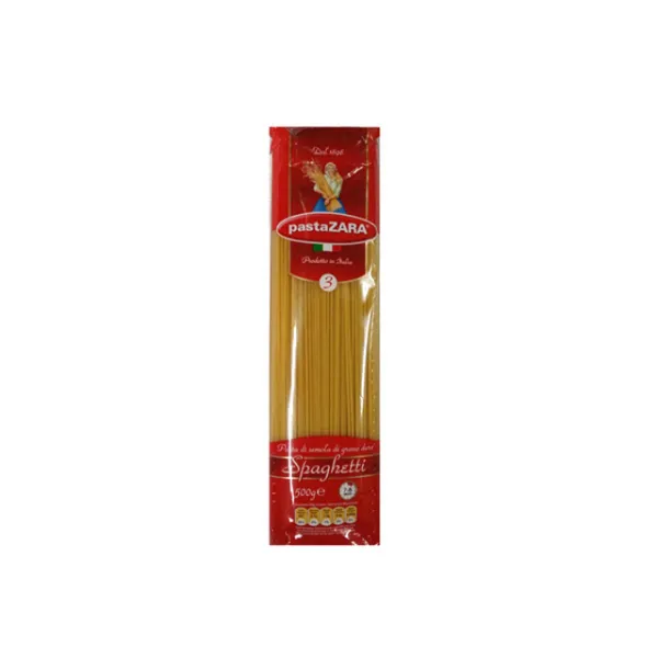 B6953 푸드) 자라 스파게티면(3호) 500g(20ea)(1box) 파/스파게티면/스파게티소스/파면/오뚜기스파게티, 단일 수량