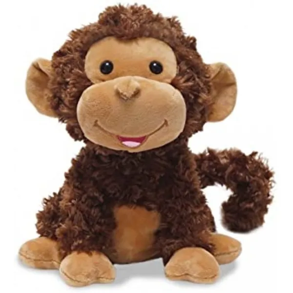 Cuddle Barn® Crackin 'Up Coco Monkey Animated Musical Plush Toy 10”Super Soft Cuddly Stuffed Animal은 자녀가 재미있는 움직임 전염성있는 웃음 및 웃기는 원숭이 소음으로 깨지도록합니다.