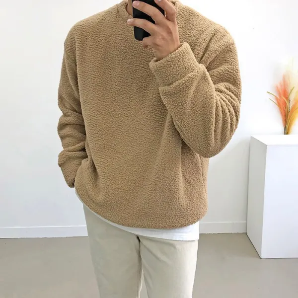 Hearts Price 간빠레 너무 부드러운 남녀공용 양면 양털 맨투맨