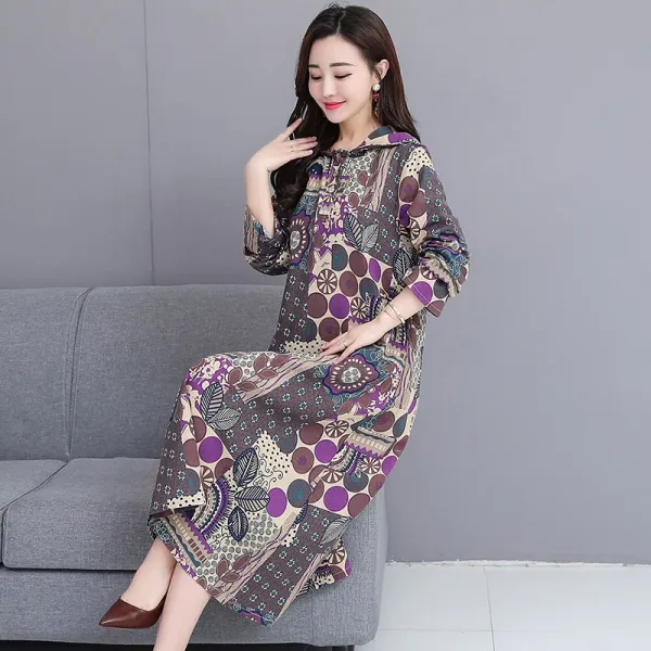 중년 후드 디자인 원피스 아임심플