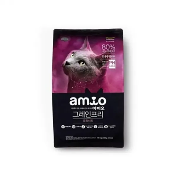 [에이치몰 무배] 풀무원 amio 그레인프리 유리너리 300gX6입 반려묘사료 고양이주식 고양이사료 고양이영양사료, 상품상세페이지기재확인, 상품상세페이지확인