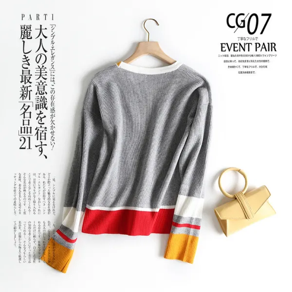 심쿵마켓 가을니트 컬러라인 브이넥 기본 가디건