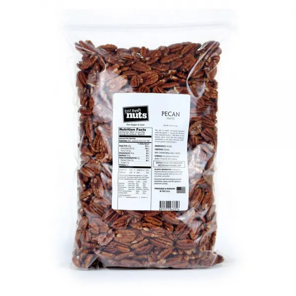 Fast Fresh Nuts 대량 피칸 반감 4lb, 선택, 상세설명참조