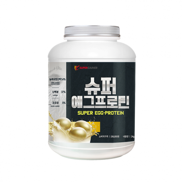 슈퍼게이너 슈퍼에그프로틴 헬스 단백질보충제, 2000g, 쵸코맛
