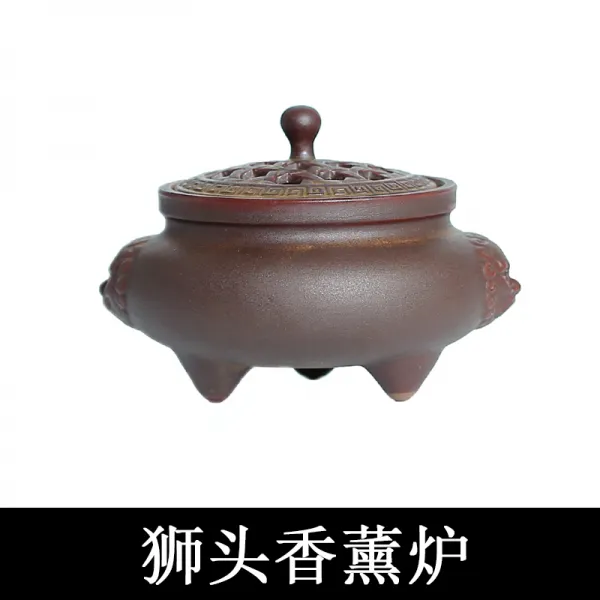 벚꽃엔딩 도자기 엔틱 오일버너 단향 반향로 가정용 다도 태우다 거실 공양 향도 사자머리 오일버너