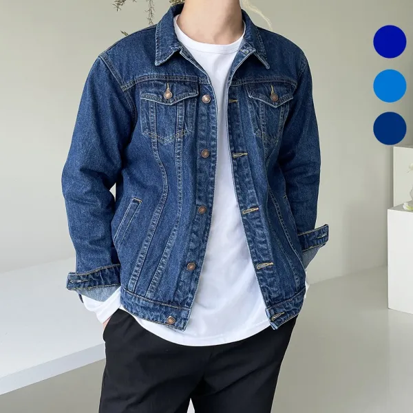 남자 청자켓 트러커 데님 자켓 정사이즈 봄 가을 점퍼 3컬러 3사이즈