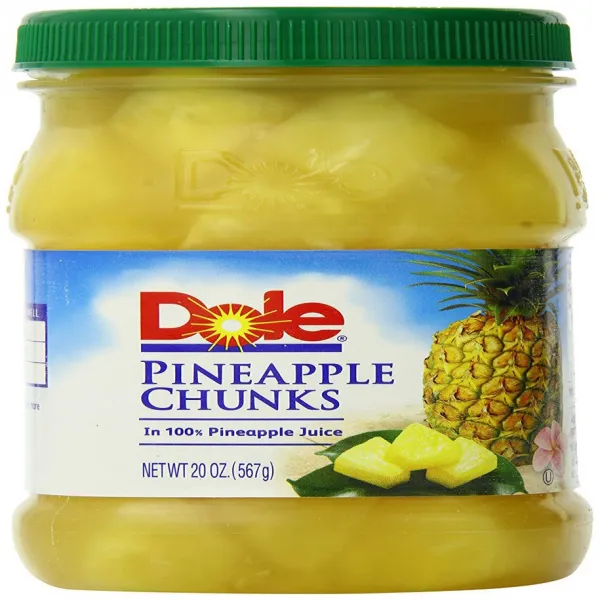 Dole Pineapple Chunks 20 Ounce (Pack of 4) Dole 파인애플 덩어리 567g (4 팩), 1