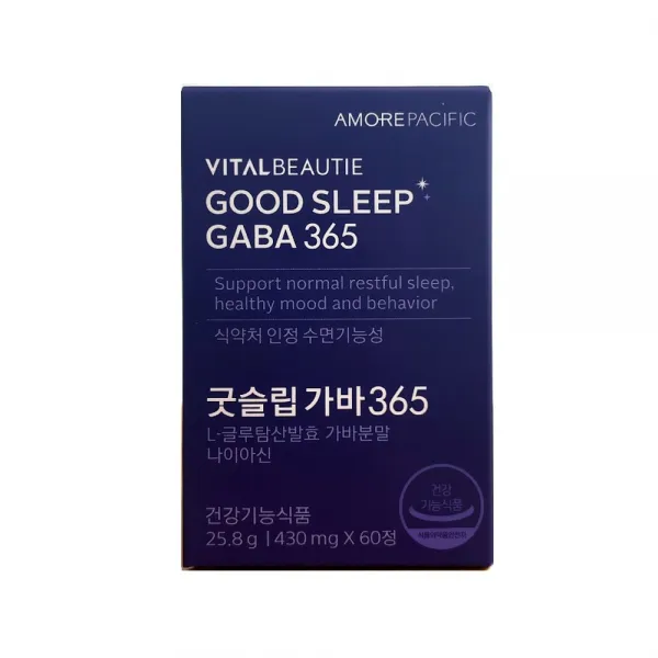 바이탈뷰티 굿슬립가바365 430mg x 60정, 60정x1개