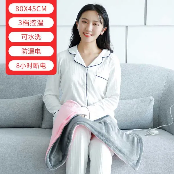 미니전기장판 사무실 소형전기담요 의자시트 무릎덮개 보온담요 무릎담요 전열 이불 전기온열 어리다 스타일미니, T08-스몰 8045그레이 3파일 한면