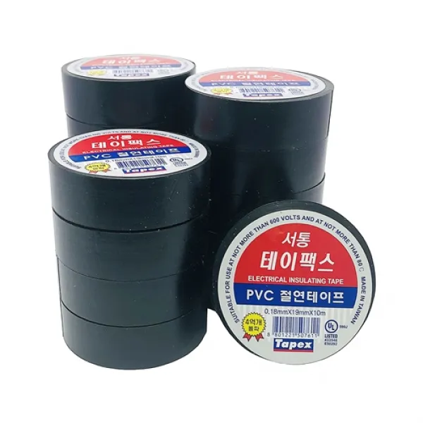테이팩스 서통 절연 전기테이프 19mm x 10M, 15개