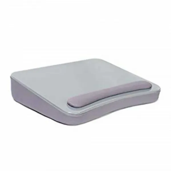 Sofia + Sam Lap Desk (Silver) - Memory Foam Cushion - Large surface area for Crafts Reading and Laptops - Supports Lapt