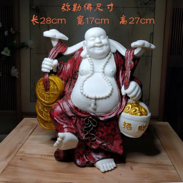 행운의 배불뚝이 미륵불상 장식, 레드