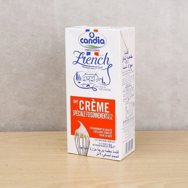 프랑스산 칸디아 동물성 휘핑크림 1L/유지방 35.1%, 칸디아 동물성휘핑크림 1L+아이스박스