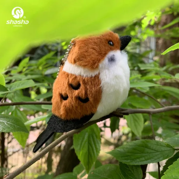 오목눈이(뱁새) 마스코트 인형, 참새, 약 7.5cm 정도 (휴대용!)아주 작은 한 쪽)cm