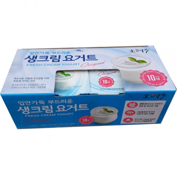 생크림요거트 소와나무 생크림요거트85g X 16입 아이스무료 일주일이내, 16개입, 85g