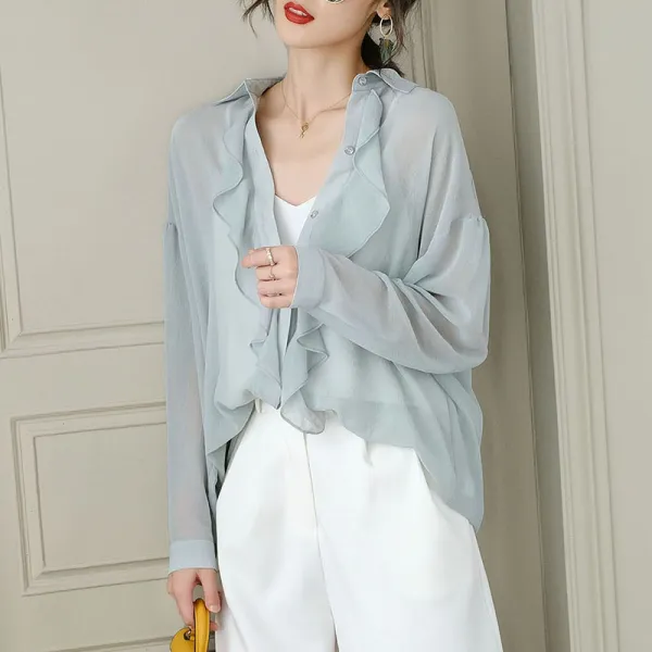 여성 여름 숏 후드 래쉬가드 설방 긴팔 카디건 망토 외양기 얇아