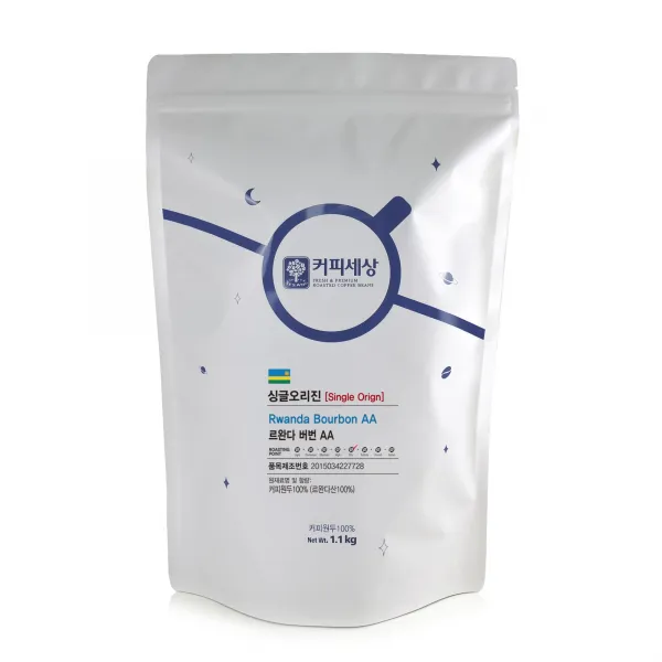 커피세상 원두 르완다 버번 AA, ①홀빈(분쇄안함), 1.1kg