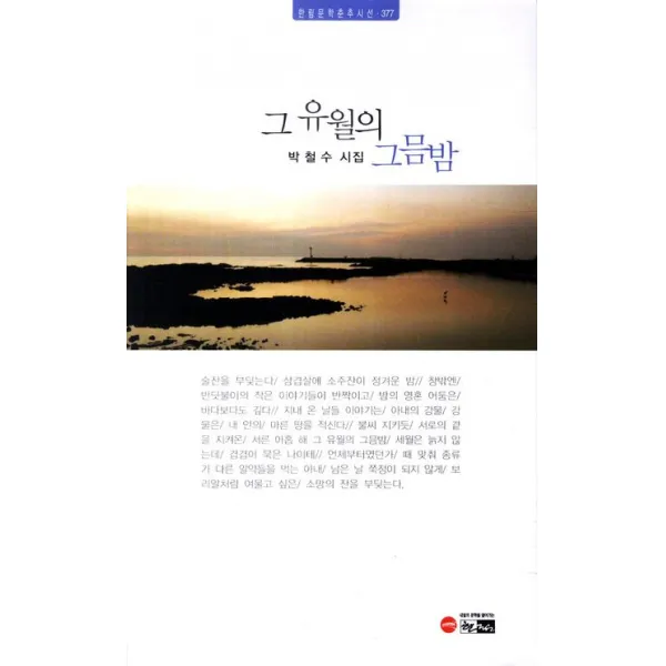 그 유월의 그믐밤:박철수 시집, 한림