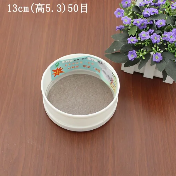 마루야 소쿠리 가정용 목 극세사 기막히다 제니코파우더 체 거름망이 마개 핑크 베이킹 50 비닐 플라스틱, 13cm (하이 5.3cm ）50 목
