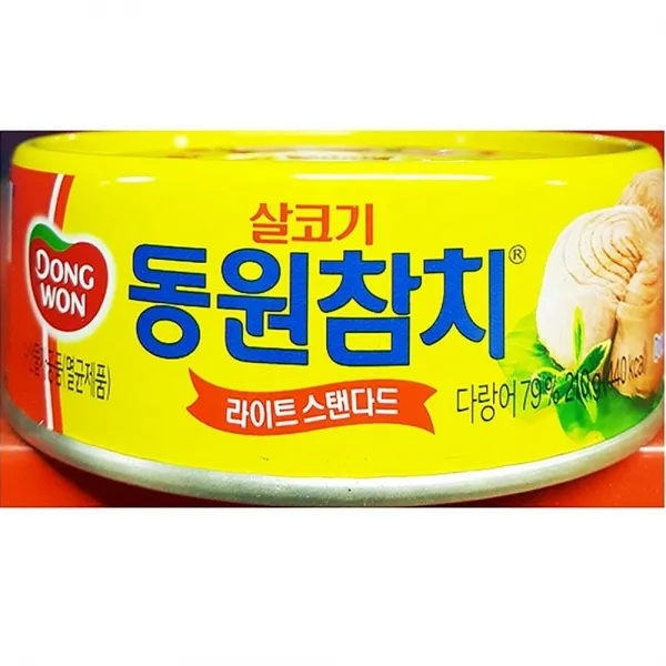 싸다팡 동원 참치캔 식자재도매 살코기 210gx12can 일반참치통조림 1